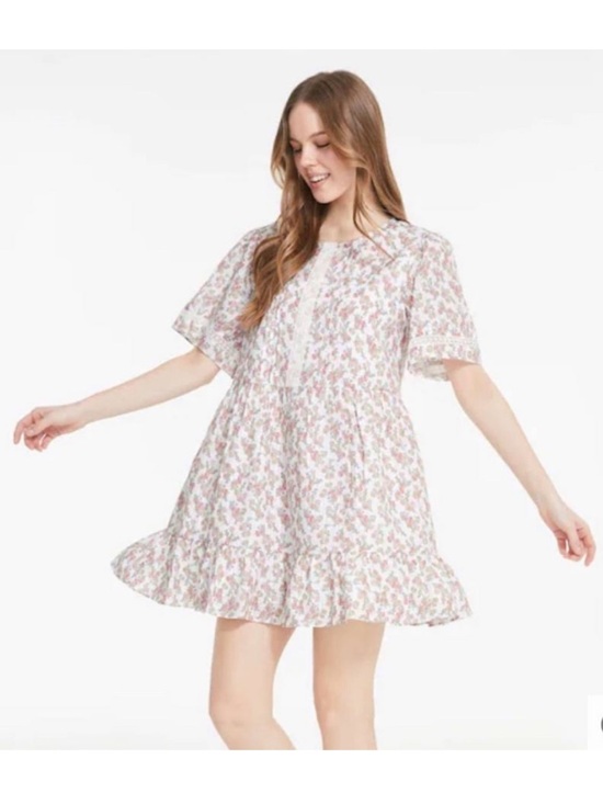 Joe Fresh Dresses & Skirts - Jillian Harris Blushing Flower Tiered short Babydoll Cotton Dress, size S